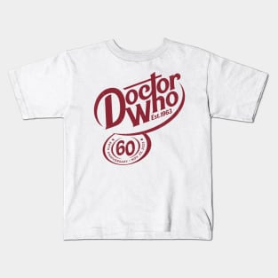 Dr. Pepper cosplaying as Doctor Who - Maroon Kids T-Shirt